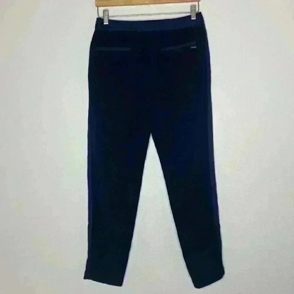 Calvin Klein Navy Ankle Work Pants with Silky Stripe Detail Size 4 - Picture 6 of 8